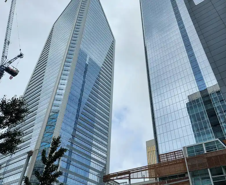 Charlotte glass towers.